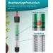 Pawfly Aquarium Heater 25W Adjustable Submersible Heating Rod with Electronic Thermostat LED Indicator Light and Thermometer Sticker for Freshwater Marine Fish Tanks 25 W - Buy Online on GoSupps.com