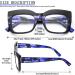 Buy Women's Oversized Reading Glasses 3 Pack | Blue Light Filtering Retro Square Frames | Stylish Eyewear 2.5x International Shipping Available - Buy Online on GoSupps.com