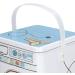 Cartoon Washing Machine Shape Detergent Container Large Capacity with Perspective Window Multifunctional Iron Material Storage Box with Glossy and Rounded Corners - Buy Online on GoSupps.com