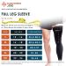 Copper Joe Full Leg Compression Sleeve - Copper Infused Support for Knee, Thigh, Calf - Arthritis - Running & Basketball - Large Size - Men & Women - Buy Online on GoSupps.com