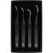 Set of 4 M Lash Tweezers - Japanese Steel Eyelash Extension Supplies (Black) - Buy Online on GoSupps.com