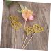 VICASKY 50pcs Gold Decor Appetizer Picks Birthday Cupcake Topper Gem Cupcake Topper Diamond Shaped Cupcake Picks Fruit Cake Diamond Cake Topper Decorations Wedding Flash Insert Card Baby Golden medium - Buy Online on GoSupps.com