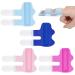 Leezmark Finger Splints - Arthritis Finger Straightener Brace for Broken, Middle, Pinky, Thumb, Ring, and Trigger Finger - Set of 4 (4 Colors) - Buy Online on GoSupps.com