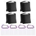 Neewer 4-Pack Photography Sandbag Sand Bags Saddlebag Design 4 Weight Bags for Photo Video Studio Stand Backyard Outdoor Patio Sports Transparent PP Bag and Clips Included (Black)