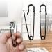 Urmspst 3 Large Safety Pins Pack of 30 - Heavy Duty Black Pins for Clothes, Leather, Blankets - 2022 New Arrival - Buy Online on GoSupps.com