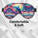 Ultra-Soft Dolphin Print Eye Mask - Colorful Starry Sky Light-Blocking for Comfort & Restful Sleep - International Shipping Available - Buy Online on GoSupps.com