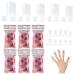 IETONE 30 Pcs (6 Sets) Nail Polish Smearing Protector Clips, Nail Gel Drying Protect Sleeve, Finger Nail Art Wrap Protective Cover, Nail Varnish Protector Holder, Quickly Dry Nails Styling Accessories