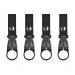 Thirei water bottle holder clip 4 pieces of key rings bottle holder with belt buckle bottle holder clips for camping hiking outdoor activities black nylon