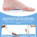 Arch Support Shoe Inserts for Plantar Fasciitis Relief | Self-Adhesive Gel Insoles for Flat Feet - 2 Pairs (Transparent & Beige Small) | Heel Pain Cushion for Men & Women - Buy Online on GoSupps.com