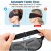 Premium 100% Light Blocking Sleep Mask for Women and Men - Luxury 3D Contoured Night Blindfold in Gray - Ideal for Side Sleepers - Breathable & Soft Eye Cover for Sleeping, Travel, Nap - Buy Online on GoSupps.com