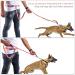 Vivaglory Reflective Waist Dog Leash for Medium Large Dogs - Anti-Shock Bungee Padded Handles Adjustable 65-112cm - Perfect for Training & Jogging - Pink & Gray - Buy Online on GoSupps.com