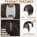 Amchoice Real Human Hair Toppers for Women - 360 3D Bangs Clip-in Wigs | Dark Brown Wispy Bangs (5x9) for Daily Use - Buy Online on GoSupps.com