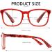 5 Pack Blue Light Blocking Reading Glasses for Men & Women - Stylish Oversized Square Readers with Spring Hinge & UV400 Protection - Buy Online on GoSupps.com