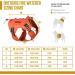 Oneigris Dog Harness - Fire Watcher 2.0 Tactical with 2 Metal Buckles MOLLE System No-Pull D-Ring 1000D Nylon - Orange - Buy Online on GoSupps.com