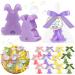 32 Set Easter Soap Bar Gift Set Easter Handmade Soaps Bulk Eggs Soaps Bunny Soaps Easter Bag Stuffer Basket Gift Party Favors for Guests Bathroom(Bunny)
