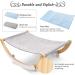 Odoland Cat Hammock Bed with Spare Blanket - Indoor Outdoor Wooden Frame Pet Bed for Cats and Small Dogs - Rocking Hammock for Winter and Summer - Buy Online on GoSupps.com