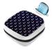 GIAPB Sanitary Napkin Storage Bag Period Bag Tampon Bag Makeup Bag Pad Pouch Seamless Anchor Pattern Color5462