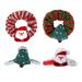 4 Pieces Christmas Scrunchies Hair Claw Clips Christmas Ponytail Holders Xmas Hair Rope Christmas Hair Accessories Hair Band Thick Hair Large Hair Claw Clips for Girls Women