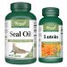 VORST Lutein 60 Capsules and Seal Oil 180 Softgels (Combo Bundle 2 Bottles)