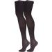 Truform 18mmHg Compression Thigh High Stockings for Men & Women - Black, Large - 1 Pair - Buy Online on GoSupps.com