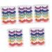 minkissy 25 Pairs Fake Eyelashes Eyelashes Dramatic Color Colorful Lashes Eyelashes Fluffy Costume Eyelashes Makeup False Eyelash Accessories Imitation Miss Delicate