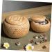 Cabilock Flower Tea Basket Containers for Food Tea House Basket Household Storage Rack Weaving 10X10X8CM As Shown - Buy Online on GoSupps.com