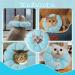 HYLYUN HATE RACK CAST - Adjustable Soft Sunflower Cat Collar for Recovery | Ideal for Cats & Small Dogs Post-Operation - bm m Blue - Buy Online on GoSupps.com