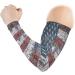 ZZKKO Retro American Flag Cooling Arm Sleeves | UV Sun Protection for Men & Women | Ideal for Running Golf & Cycling | 1 Pair - Buy Online on GoSupps.com