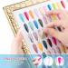 BNG Nail Colour Display Book - 180 Colors Nails Art Card Chart with 240 Pcs False Nails Tips - Salon Gel Polish Sample Showing Tools - Gold - Buy Online on GoSupps.com