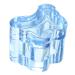 POPETPOP Manicure Thickened Butterfly Crystal Cup with Lid and Pen Wash Cup (transparent Pink) Manicure Tools Professional Mixing Cup Glass Nail Dish Manicure Nail Dish With Cover 7x5.6cm Blue