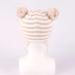 LANGZHEN Toddler Winter Hat Earflap Knit Cap for Baby Boys Girls 6-12 Months - Beige Stripe - Buy Online on GoSupps.com