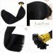 Black Keratin Bonding Extensions - 45cm Real Remi Hair - U Tips - 50g/50 Strands - Premium Quality Hair Extensions - Buy Online on GoSupps.com