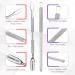 Utopia Care Cuticle Trimmer Set - Professional Nail & Pedicure Kit with Sharp Cuticle Nippers & Pusher Tool (Silver) - International Shipping Available - Buy Online on GoSupps.com
