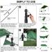 Top Hill 2023 Telescoping Tarp Poles - Set of 2 | Adjustable Aluminum Tent Poles for Camping | Portable Replacement Canopy Rods | New-4 Section - Buy Online on GoSupps.com