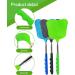 Wapodeai 3-Piece Telescopic Plastic Fly Swatter Set for Indoor and Outdoor Use (Black Blue Green) - Buy Online on GoSupps.com