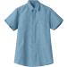 Men's Sky Blue Linen Short-Sleeve Henley Shirt - Reversible Collar Loose Fit Business Casual 3XL - Buy Online on GoSupps.com