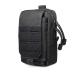 Tactical EDC bag moll multifunctional small bag gadget organizer cell phone holder Belt bag camping hiking cycling with compact bag black
