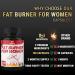 120 Capsules - Women's Fat Burner with Green Tea, Apple Cider Vinegar, Green Coffee Bean & More - Buy Online on GoSupps.com