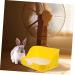 TOGEVAL Box Rabbit Toilet Small Pet Toilet Bunny Potty Pet Training Corner Pet Pee Toilet Pet Supply Bunny Toilet Little Pig Pee Toilet Pet Potty Pet Litter Tray Rabbit Potty 28.5X23.5X15.5CM Yellow - Buy Online on GoSupps.com