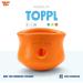 West Paw Zogoflex Toppl Dog Toy Puzzle - Interactive K9 Toy for Moderate Chewers - XL Tangerine - Holds Treats & Dry Food - Buy Online on GoSupps.com
