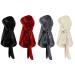 4pcs Premium Velvet Durag Head Wear with Long Tail Perfect for 360 Waves (Red Black Grey Cream)
