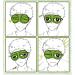 Cute Frog 3D Cartoon Unisex Sleep Eye Mask | Soft Blindfold for Sleeping, Travel, Office | Relaxation Mask in D-Green (9.45 x 3.35 inches) - Buy Online on GoSupps.com