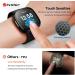 4 Pack iVoler Screen Protector Tempered Glass & Hard PC Bumper Cover for Fitbit Sense/Versa 3 - Full Coverage Protective Case in Black - Buy Online on GoSupps.com