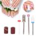 4-Piece Tungsten Steel Nail Drill Set | Nail Art Grinding Heads with Storage Box for Dead Skin Removal & Polishing - Buy Online on GoSupps.com