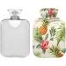 Buy Naanle Tropical Flower Pineapple 2L Hot Water Bottle - Transparent Heat & Cold Therapy for Pain Relief Bed & Foot Warmer - Buy Online on GoSupps.com