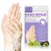 3 Pairs Hands Moisturizing Gloves Hand Skin Repair Renew Mask w/Infused Collagen Vitamins Natural Plant Extracts for Dry Aging Cracked Hands Intense Skin Nutrition Hand Cream 6 Count (Pack of 1)