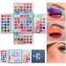 Pastel Paradise Eyeshadow Palette, Highly Pigmented 82 Shades Matte Shimmer Glitter Neon Makeup Palette, Ultra Blendable Eye Shadow, No Flaking, Little Fall Out, Stay Long, Hard Smudge, Cruelty- Free Makeup Pallet, Full Fa…