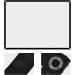 Portable 72-Inch Canvas Beamer Screen | Foldable Projector Canvas for Home Cinema | 60-100 Inch Projection Surface - Buy Online on GoSupps.com