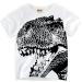 Dinosaur Short Sleeve Toddler Girls Undershirt | Kids Baby Boys Crewneck T Shirt 4-5T - Buy Online on GoSupps.com