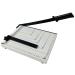 Hamnor Office Heavy Duty Munal A4 Paper Trimmer White Paper Cutter Machine for Craft Photo 12" Paper Cutter White A4-12x14"